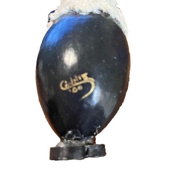 Vintage Picatso Christmas Ornament Whimsical Handcrafted Paper Mache Cat Santa* - Picture 8 of 8